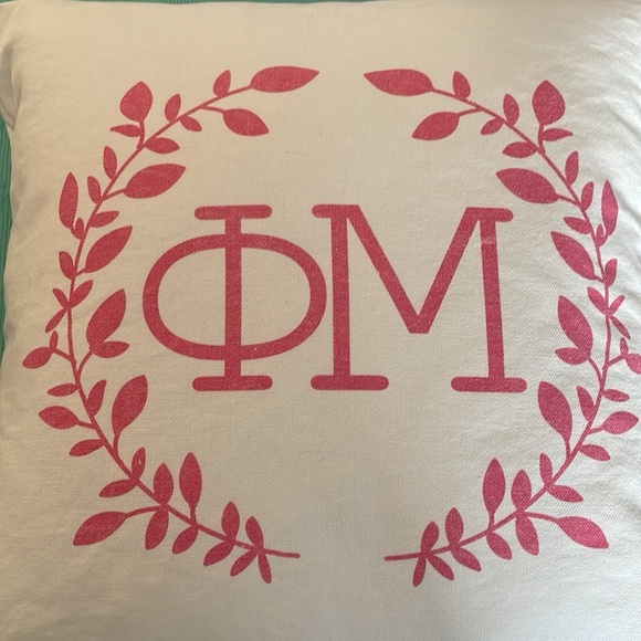 Phi Mu decorative pillow - Picture 2 of 7
